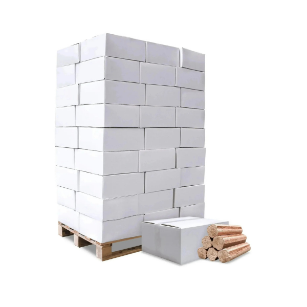 Heizfuxx BBQ Buchenholzbriketts – 972 kg Palette (54x18 kg) Premium Grill- & BBQ Holzbriketts
