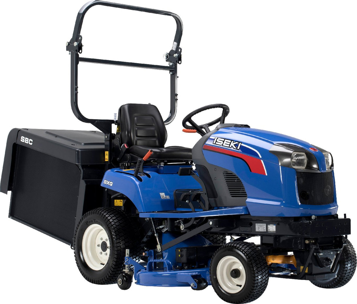 Iseki Diesel-Rasentraktor mit Aufnahme SXG 324 mit SCMB48 und SBC590