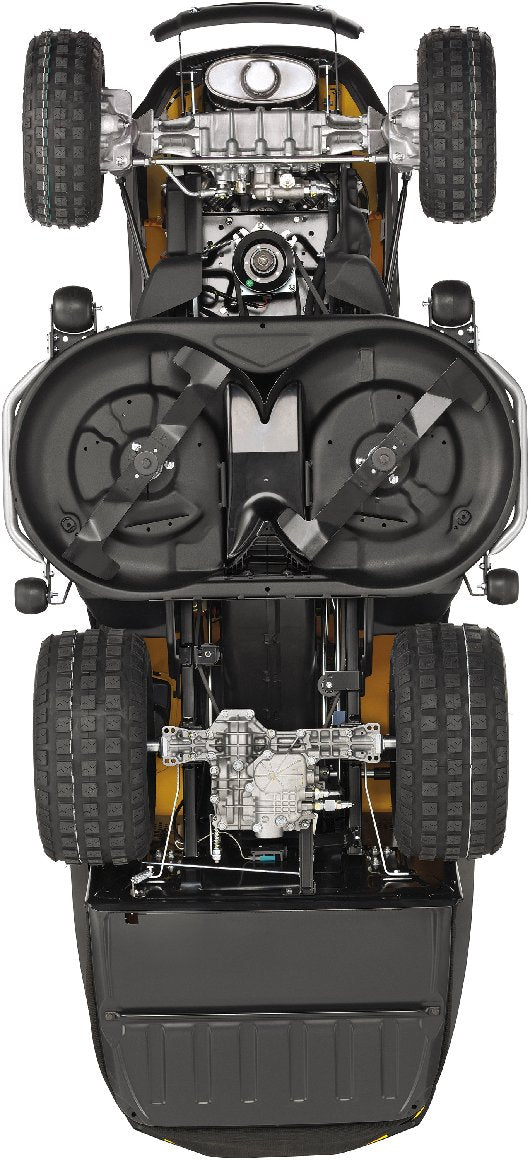 Stiga Allrad-Rasentraktor Estate 9102 WX mit Mulchstopfen, Anhängerkupplung und Ladegerät