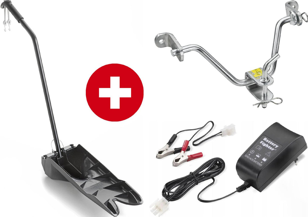 Stiga Rasentraktor Estate 9122 W mit Mulchstopfen, Anhängerkupplung und Ladegerät