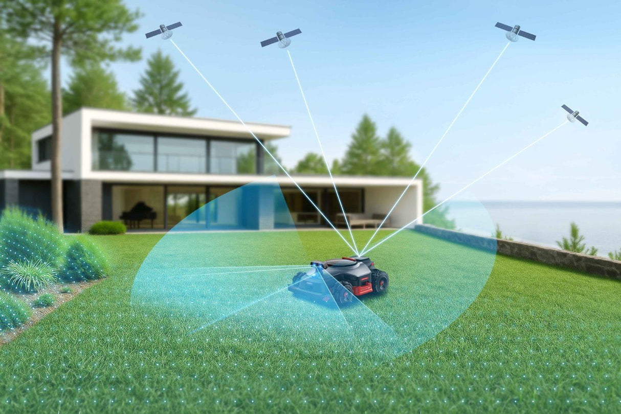 Nexlawn Mähroboter ohne Begrenzungskabel NAVIA 5500 AWD - für sehr große Rasenflächen