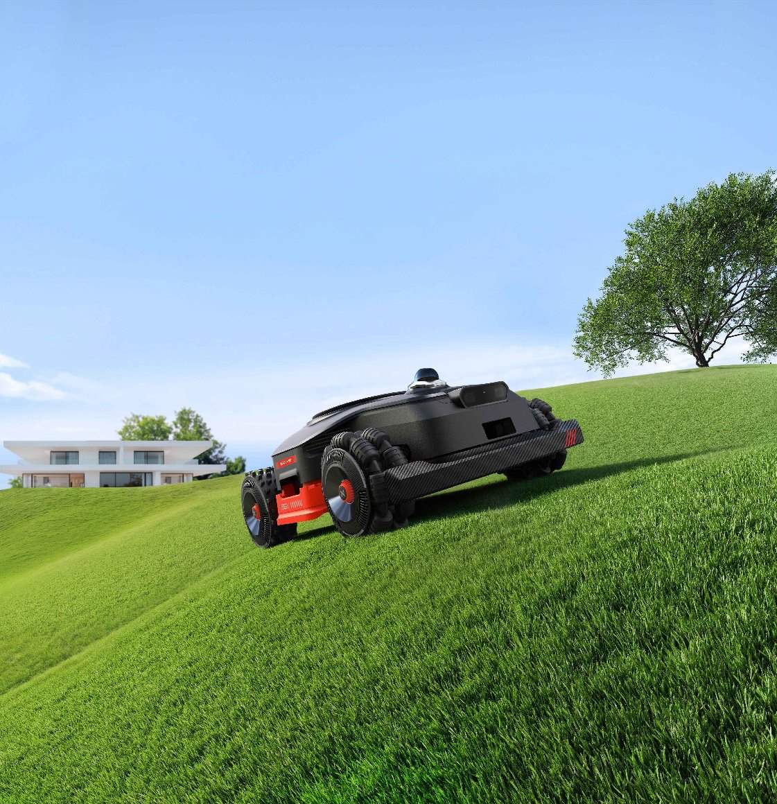 Nexlawn Mähroboter ohne Begrenzungskabel Vidar 3000 AWD - für sehr große Rasenflächen