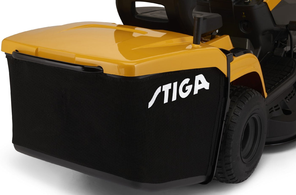 Stiga Rasentraktor Estate 598 W Special HONDA mit Mulchstopfen, Anhängerkupplung und Ladegerät