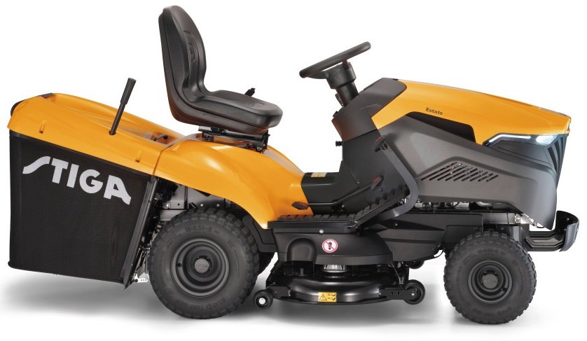 Stiga Rasentraktor Estate 7102 W mit Mulchstopfen, Anhängerkupplung und Ladegerät