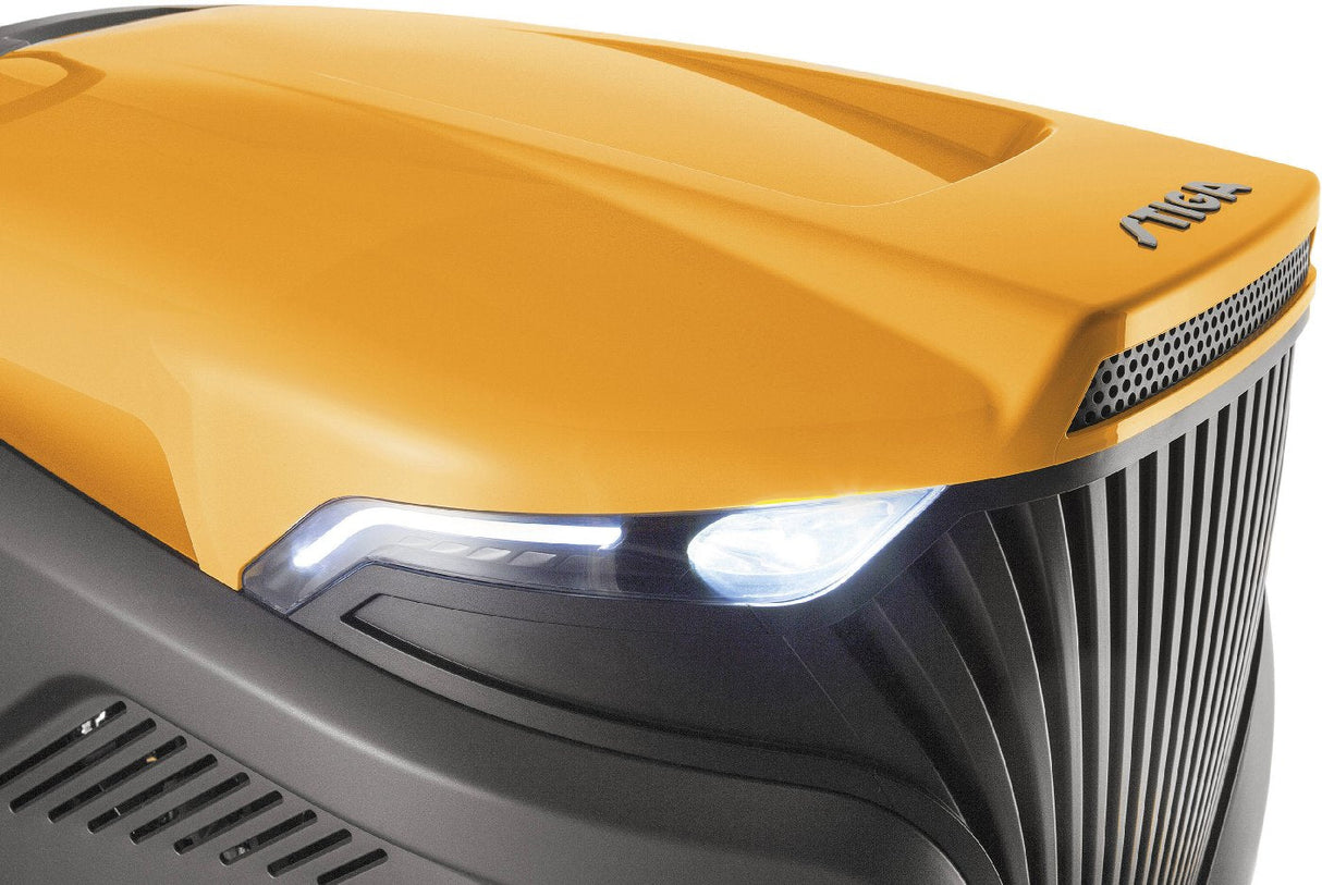 Stiga Allrad-Rasentraktor Estate 9102 WX mit Mulchstopfen, Anhängerkupplung und Ladegerät