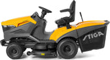 Stiga Rasentraktor Estate 9102 W mit Mulchstopfen, Anhängerkupplung und Ladegerät