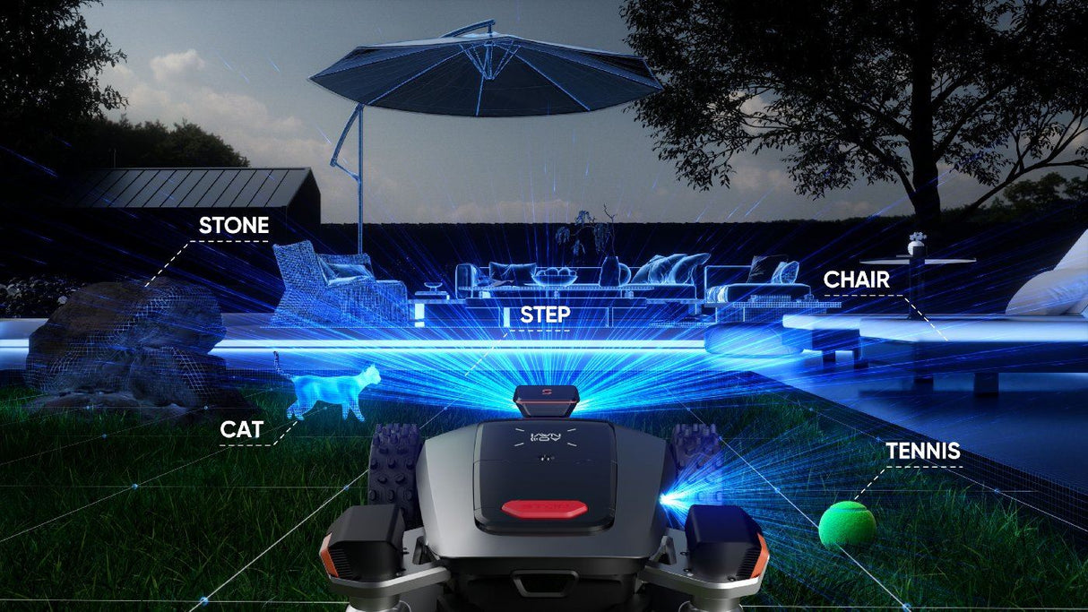 Sunseeker kabelloser Mähroboter X9 Plus für Sportplätze und Großflächen (mit Allradantrieb)